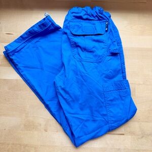 Koi Classics Lindsey Petite Scrub Pants XS Petite Royal Blue 701P Drawstring